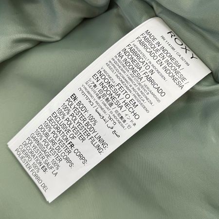  ROXY ロキシー スキーウェア(ジャケット)  ERJTJ03462 ライトグリーン