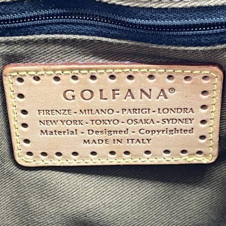  GOLFANA ゴルファナ ショルダーバッグ レザー ブラック