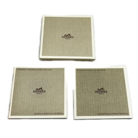  HERMES エルメス クリッパー ステンレススチール 腕時計 レディースウォッチ 箱・取説・コマ付