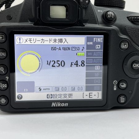  Nikon ニコン デジタル一眼レフカメラ ダブルズームキット18-55mm/55-200mm D3200