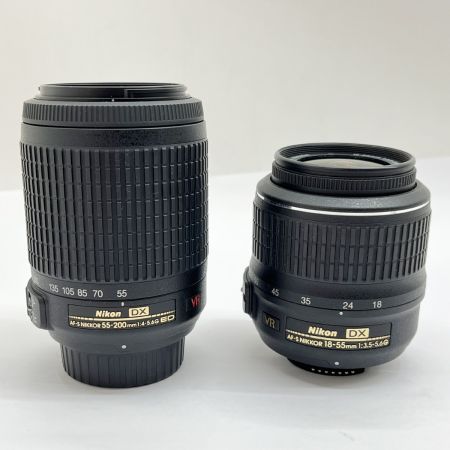  Nikon ニコン デジタル一眼レフカメラ ダブルズームキット18-55mm/55-200mm D3200