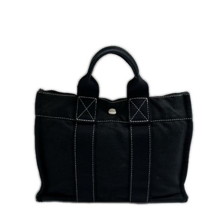  HERMES エルメス トートバッグ フールトゥ キャンバス PM ハンドバッグ ミニ レディース ブラック