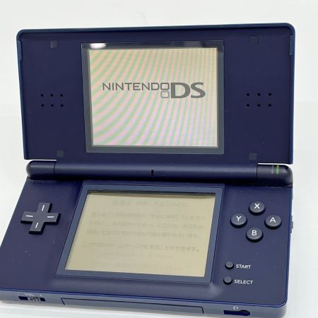  Nintendo 任天堂 【ジャンク】DSLite 本体 画面焼け有 ネイビー