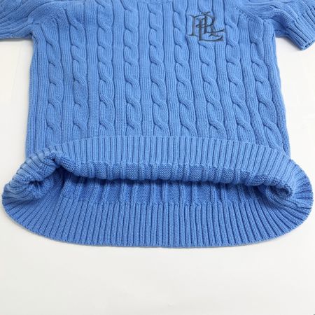  RALPH LAUREN ラルフローレン ニット半袖Tシャツ XSサイズ レディース ブルー