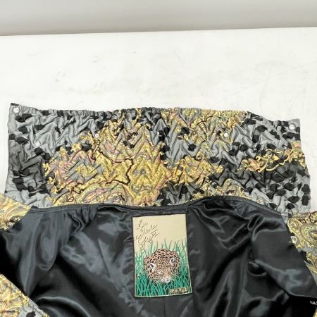  ITALIYA イタリヤ 伊太利屋 キルティング風 ジャケット SIZE Free レディース アウター グレー×イエロー