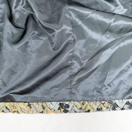  ITALIYA イタリヤ 伊太利屋 キルティング風 ジャケット SIZE Free レディース アウター グレー×イエロー