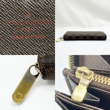  LOUIS VUITTON ルイヴィトン 長財布 ダミエ ジッピーウォレット N41661 ブラウン