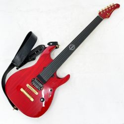◆◆ K.nyui エレキギター キズ・スレ有 ケース有 Custom Guitars レッド Bランク