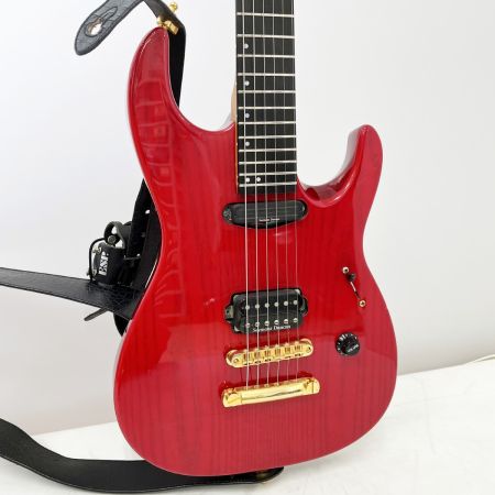  K.nyui エレキギター キズ・スレ有 ケース有 Custom Guitars レッド