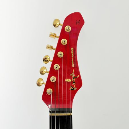  K.nyui エレキギター キズ・スレ有 ケース有 Custom Guitars レッド