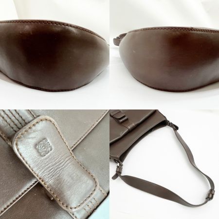  LOEWE ロエベ ワンショルダーバッグ 06030G レディース 傷スレ有  ブラウン