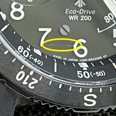  CITIZEN シチズン 腕時計 プロマスター ソーラー キャンバス ブラック アルティクロン 箱・取説付 J280-R008463