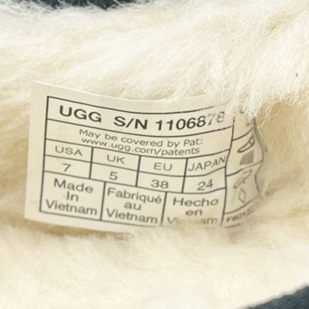 UGG アグ モカシン 24cm 箱付 靴 レディース スレうす汚れあり 1106878 ブラック