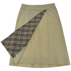 ◆◆ BURBERRY LONDON バーバリーロンドン スカート サイズ36 FXA58-185 ベージュ Bランク