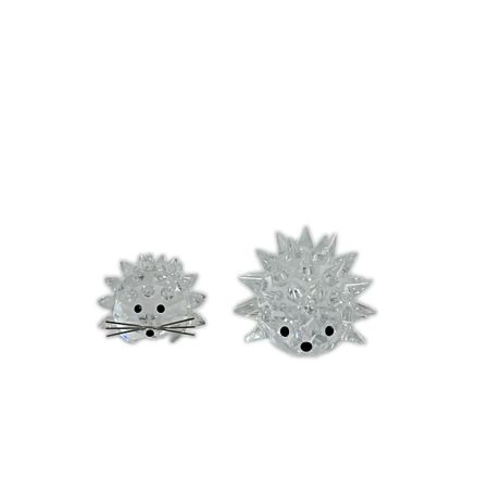  SWAROVSKI スワロフスキー ハリネズミ 親子 2個セット 箱付 インテリア 小物 置物