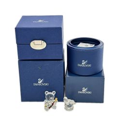 ◆◆ SWAROVSKI スワロフスキー クリスベア セレブレーション クマ ネズミ 2個セット 箱付 インテリア 小物 置物 Aランク