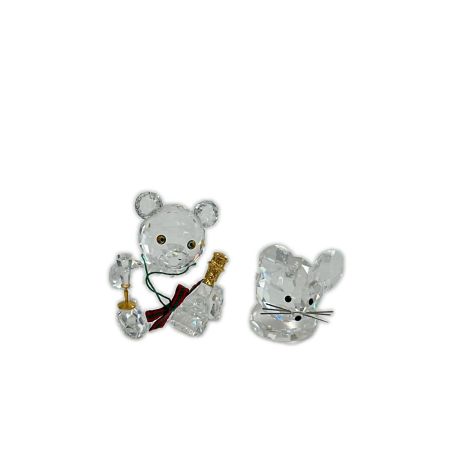  SWAROVSKI スワロフスキー クリスベア セレブレーション クマ ネズミ 2個セット 箱付 インテリア 小物 置物