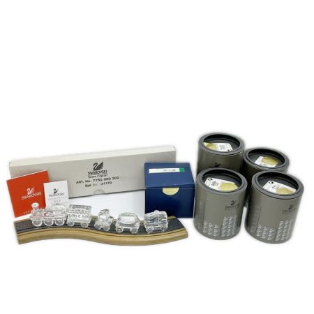  SWAROVSKI スワロフスキー 列車 5個セット ミニトレイン レールセット インテリア小物 アンティーク