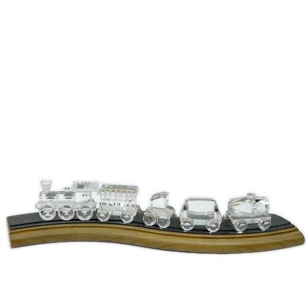  SWAROVSKI スワロフスキー 列車 5個セット ミニトレイン レールセット インテリア小物 アンティーク