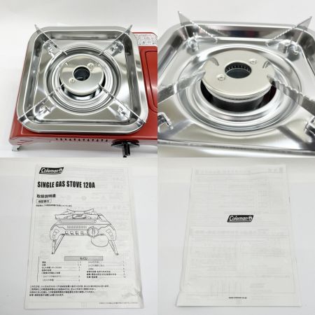  Coleman コールマン SINGLE GAS STOVE シングルガスストーブ 120A ケース付 アウトドア