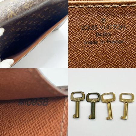  LOUIS VUITTON ルイヴィトン 【ジャンク】 ビジネスバッグ モノグラム セルヴィエット・コンセイエ M53331 ブラウン