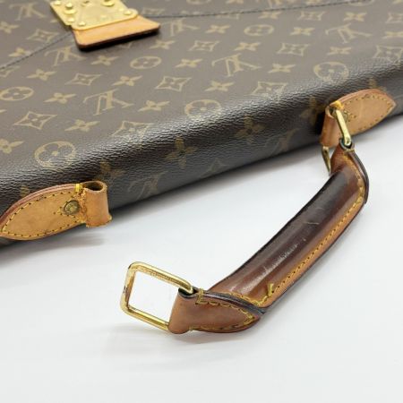  LOUIS VUITTON ルイヴィトン 【ジャンク】 ビジネスバッグ モノグラム セルヴィエット・コンセイエ M53331 ブラウン