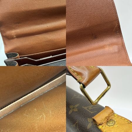  LOUIS VUITTON ルイヴィトン 【ジャンク】 ビジネスバッグ モノグラム セルヴィエット・コンセイエ M53331 ブラウン