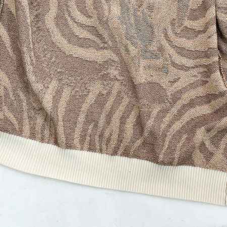  WACKO MARIA ワコマリア カーディガン 虎柄 タイガー 刺繍 Lサイズ メンズ  グレー