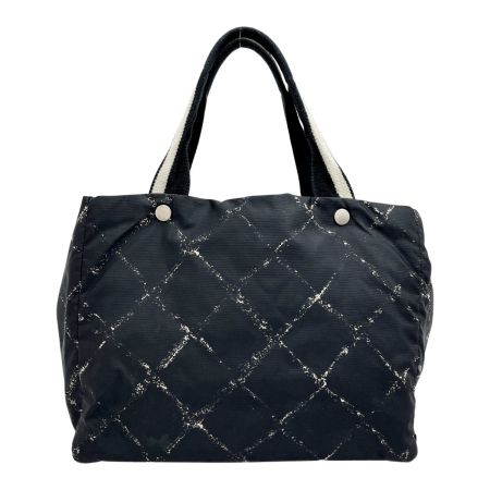  CHANEL シャネル ハンドバッグ トートバッグ トラベルライン ヨゴレ・変色有 レディース ブラック