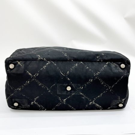  CHANEL シャネル ハンドバッグ トートバッグ トラベルライン ヨゴレ・変色有 レディース ブラック