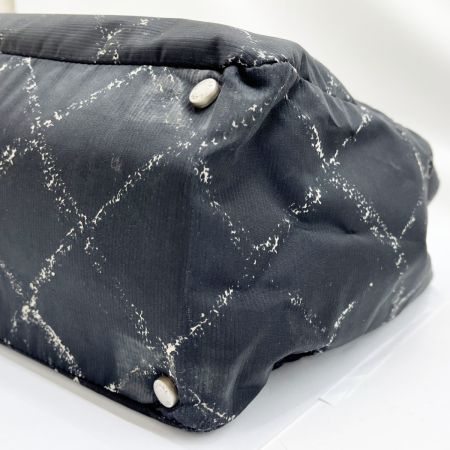  CHANEL シャネル ハンドバッグ トートバッグ トラベルライン ヨゴレ・変色有 レディース ブラック