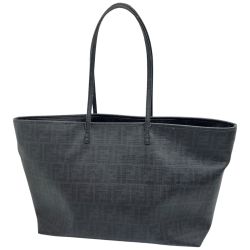 ◆◆ FENDI フェンディ トートバッグ ズッカ 持ち手劣化有 8BH199/UZD ブラック系 Cランク