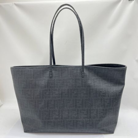  FENDI フェンディ トートバッグ ズッカ 持ち手劣化有 8BH199/UZD ブラック系