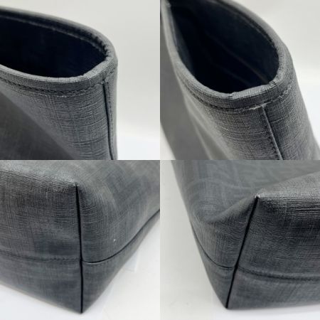  FENDI フェンディ トートバッグ ズッカ 持ち手劣化有 8BH199/UZD ブラック系