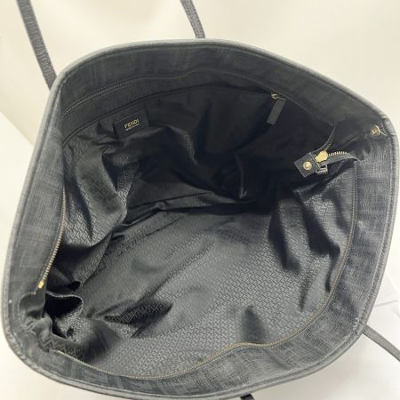  FENDI フェンディ トートバッグ ズッカ 持ち手劣化有 8BH199/UZD ブラック系
