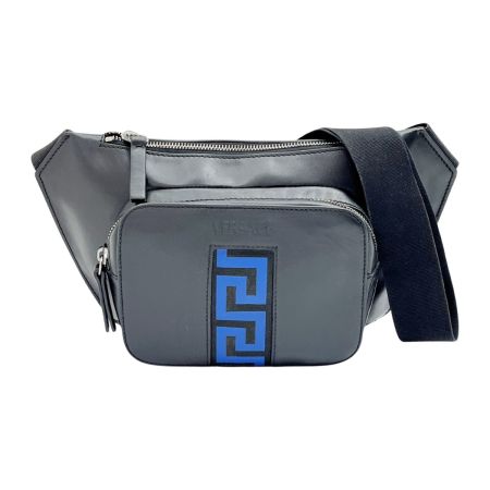  VERSACE ベルサーチ ショルダーバッグ 中破れ有 メンズ 1011795/IA08626 ブラック