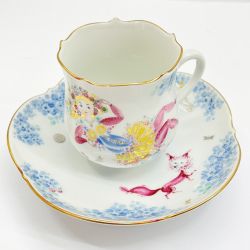 ◆◆ Meissen マイセン 西洋陶磁 真夏の夜の夢カップ＆ソーサー 7&5　 Bランク