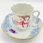 ◆◆ Meissen マイセン 西洋陶磁 真夏の夜の夢カップ＆ソーサー 6＆2 変色有 Bランク