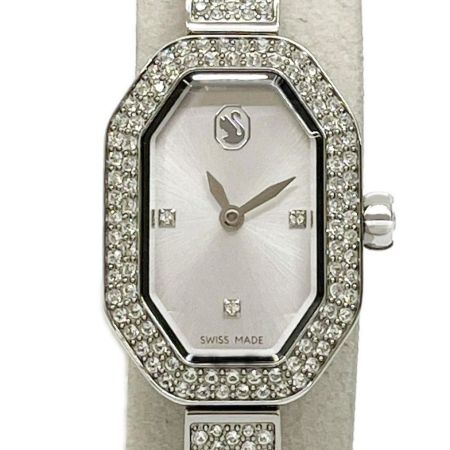  SWAROVSKI スワロフスキー 腕時計 レディースウォッチ シルバー 箱付