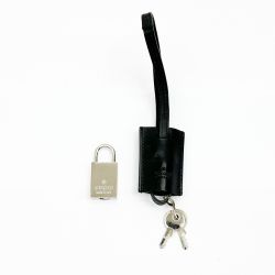 ◆◆ GUCCI グッチ ロゴパドロック 南京錠 ファッション小物 シルバー Bランク