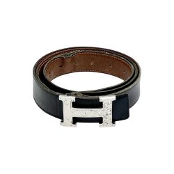 ◆◆ HERMES エルメス ベルト Ｈバックル ラッキーメタル キズ・ホツレ有 Cランク