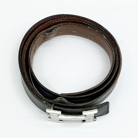  HERMES エルメス ベルト Ｈバックル ラッキーメタル キズ・ホツレ有