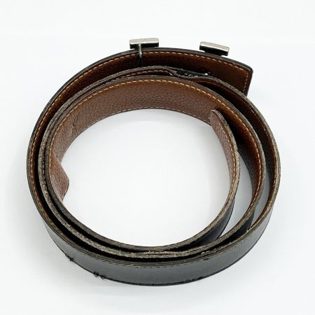  HERMES エルメス ベルト Ｈバックル ラッキーメタル キズ・ホツレ有