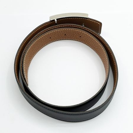  HERMES エルメス ベルト ラッキーメタル H刻 箱・巾着付 ブラック