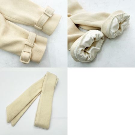  EMPORIO ARMANI エンポリオアルマーニ コート サイズ40 Wボタン/ベルト付き アウター レディース  アイボリー