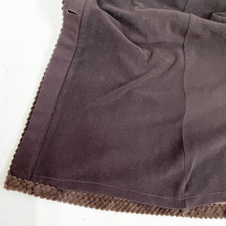  ARMANIJEANS アルマーニジーンズ ロングコート サイズ38 斜めストライプ模様 裏毛羽立ち有 ベルト付  ブラウン