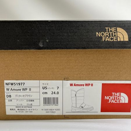  THE NORTH FACE ザノースフェイス ブーツ SIZE 24cm 箱付 NFW51977 ブラウン