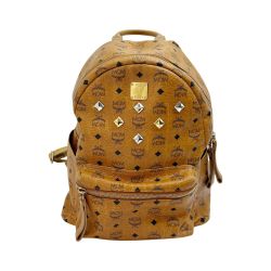 ◆◆ MCM エムシーエム リュック バッグ 角スレ多有 レディース E4161 ブラウン Cランク