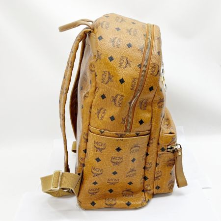  MCM エムシーエム リュック バッグ 角スレ多有 レディース E4161 ブラウン