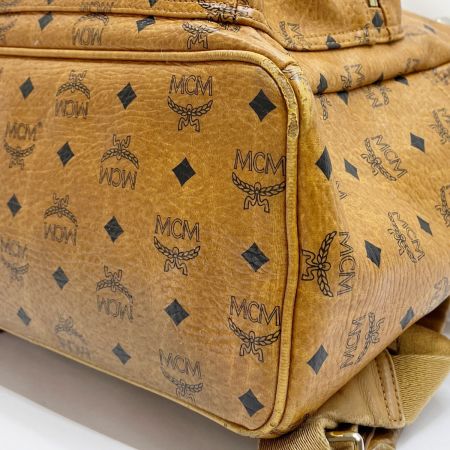  MCM エムシーエム リュック バッグ 角スレ多有 レディース E4161 ブラウン